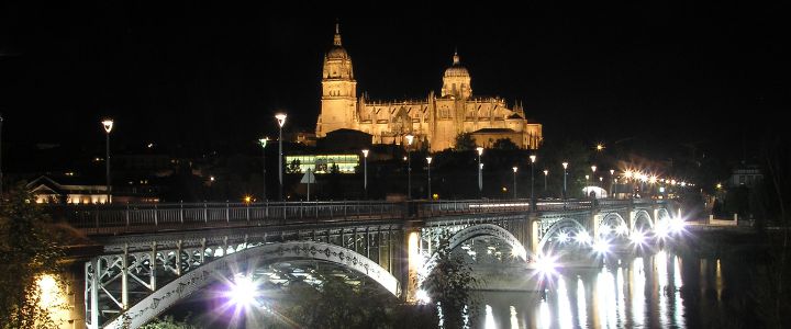 Catedral de Salamanca vista desde el Río Tormes